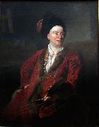 Nicolas de Largilliere Portrait of Jean Baptiste Forest Sweden oil painting artist